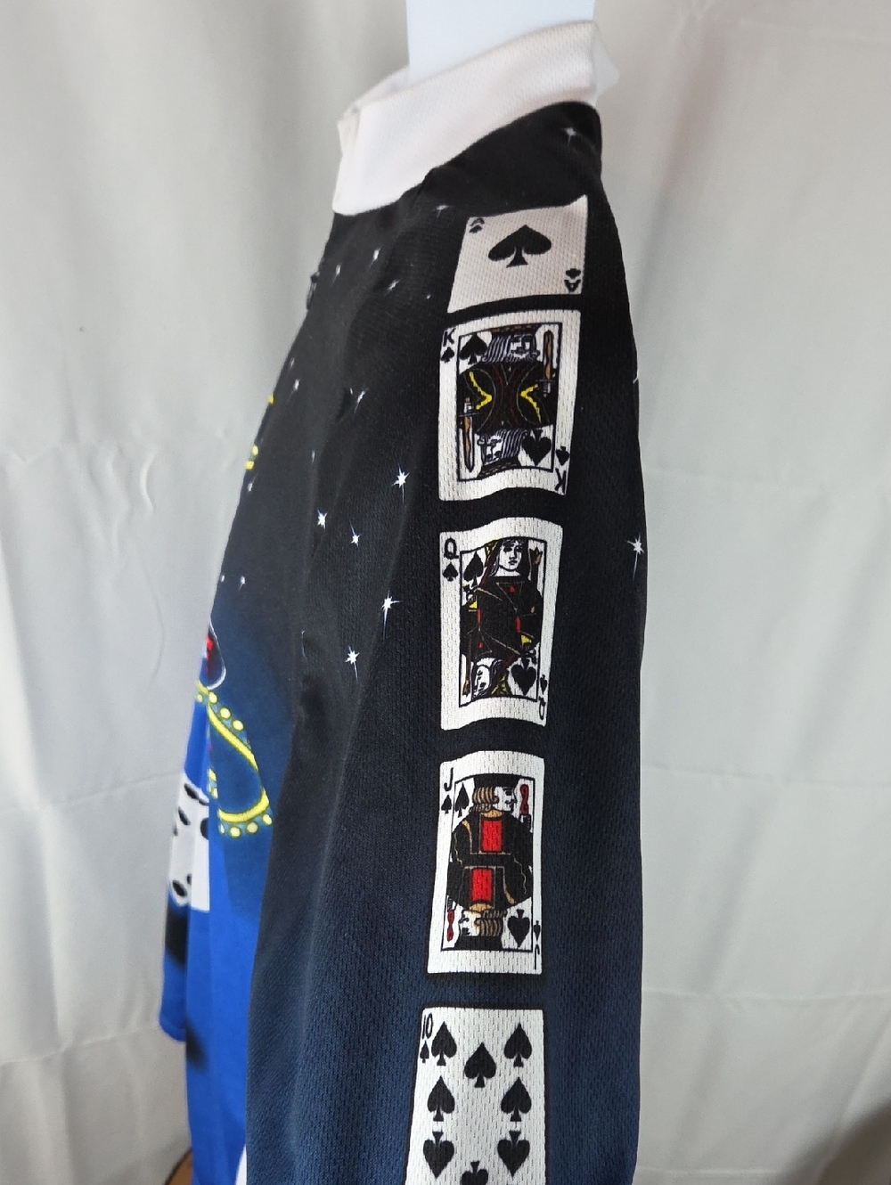 Men's Las Vegas Graphic Cycling Jersey in Blue and Black - Picture 8 of 12